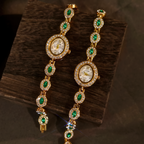 Pavé Link Cabochon Watch