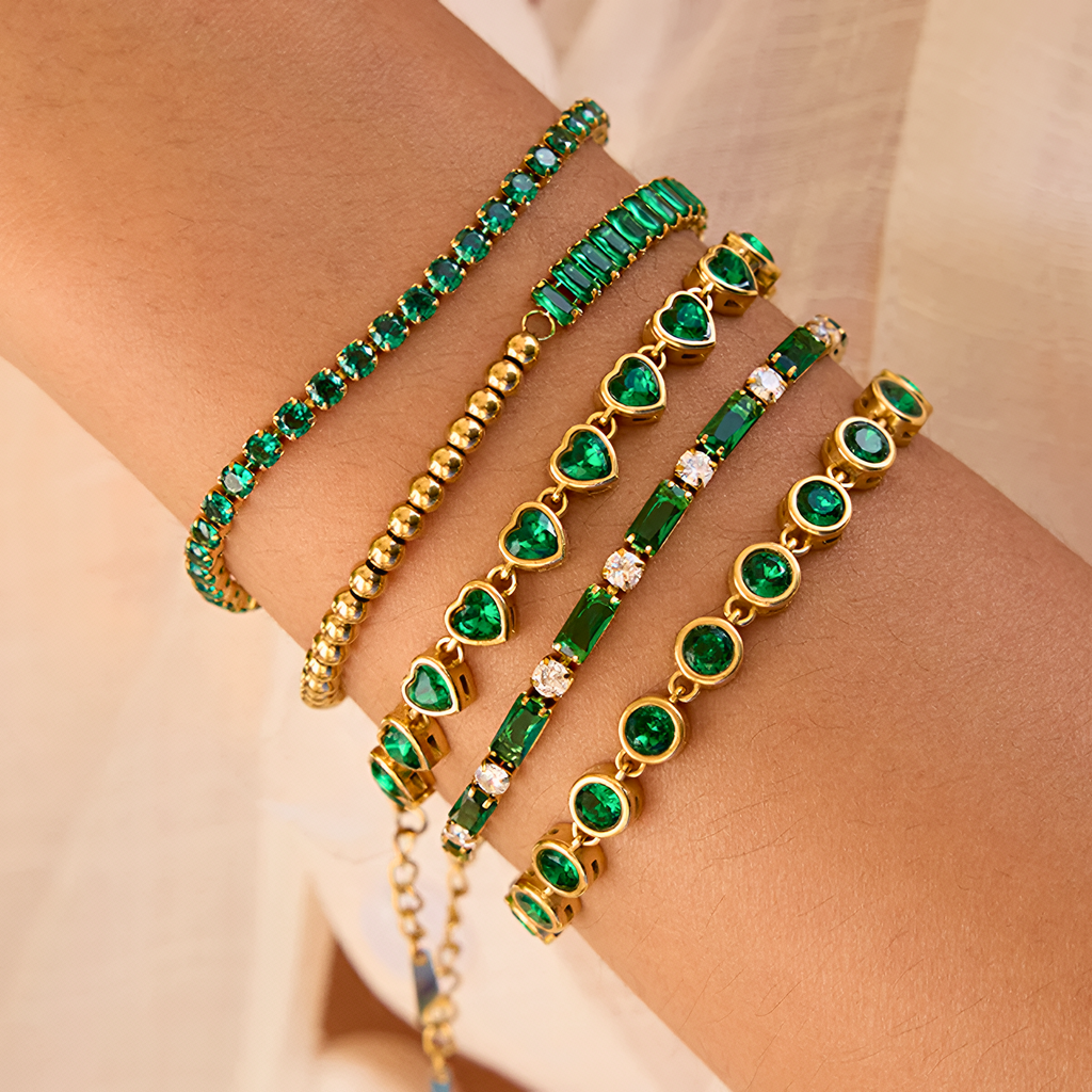 Portofino Green Tennis Bracelet