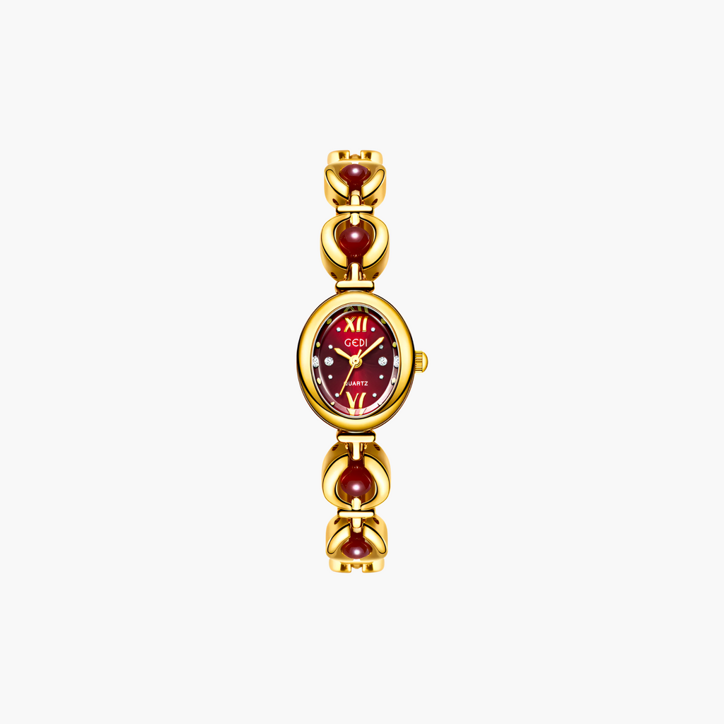 Rosette Link Cabochon Watch