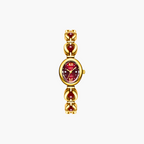 Rosette Link Cabochon Watch
