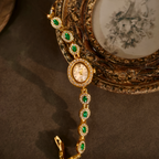 Pavé Link Cabochon Watch