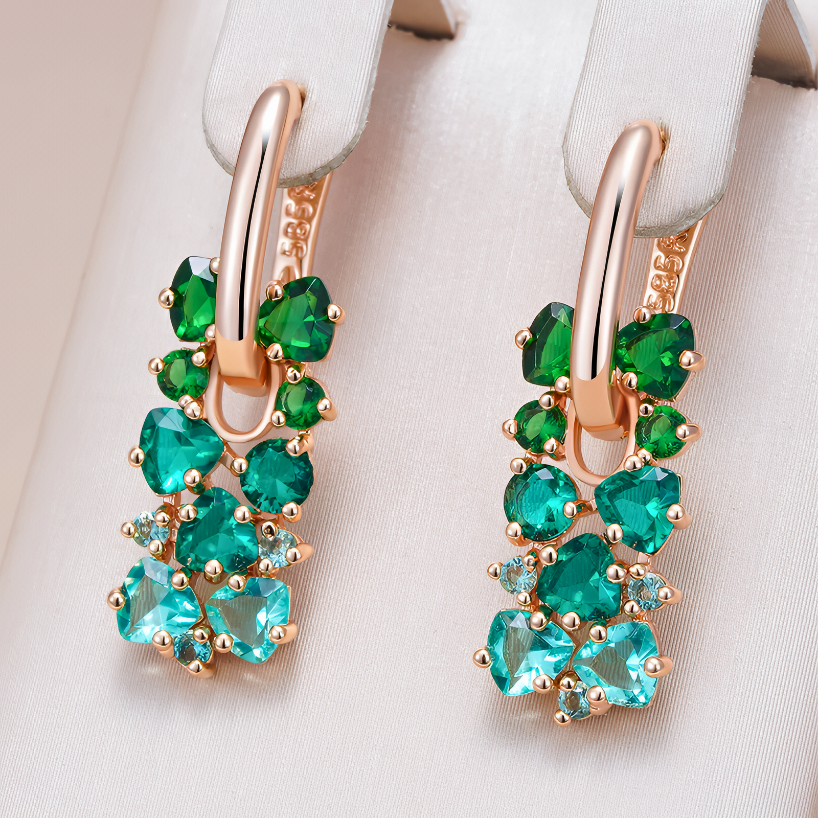 Jardin Cluster Drops (Rose Gold)