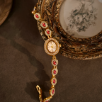Pavé Link Cabochon Watch
