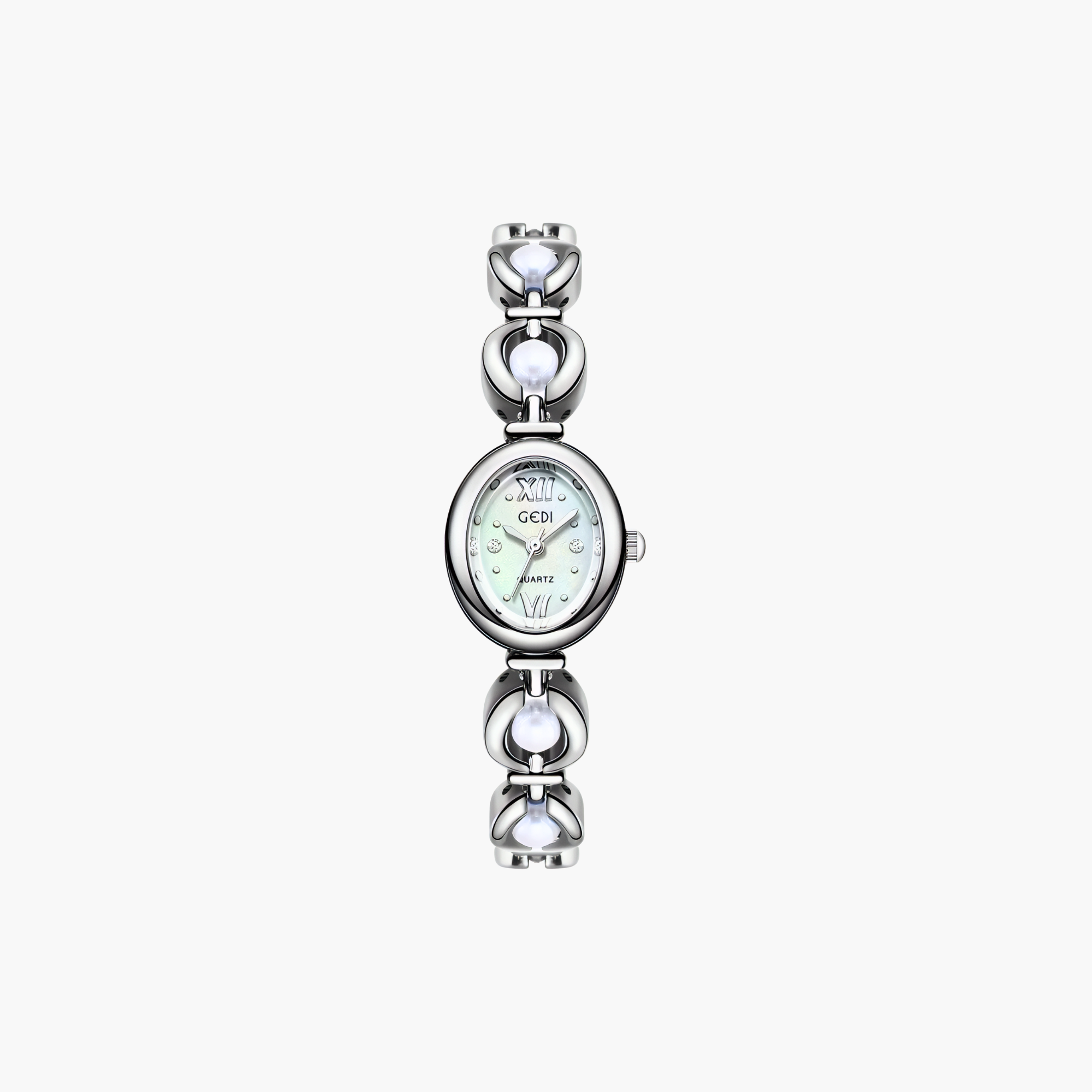 Rosette Link Cabochon Watch