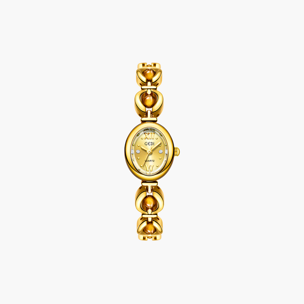 Rosette Link Cabochon Watch