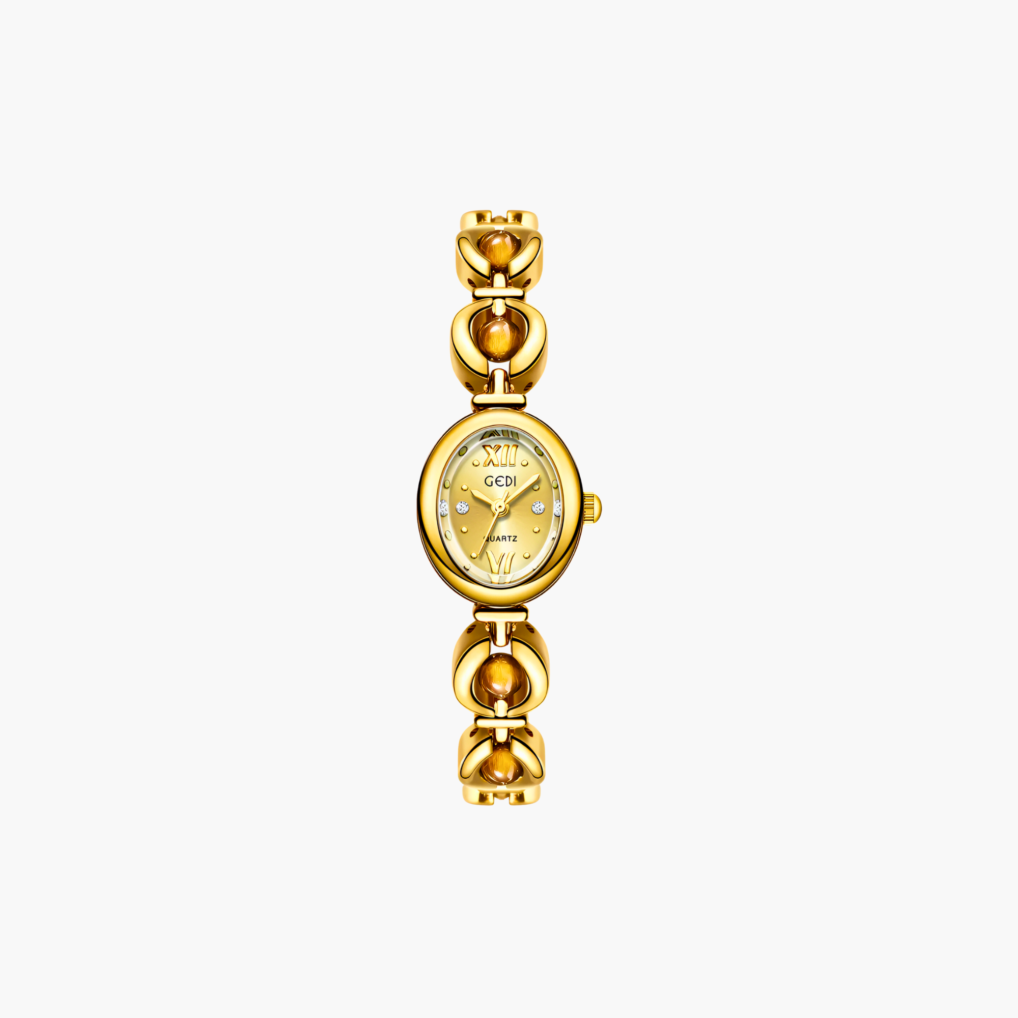 Rosette Link Cabochon Watch