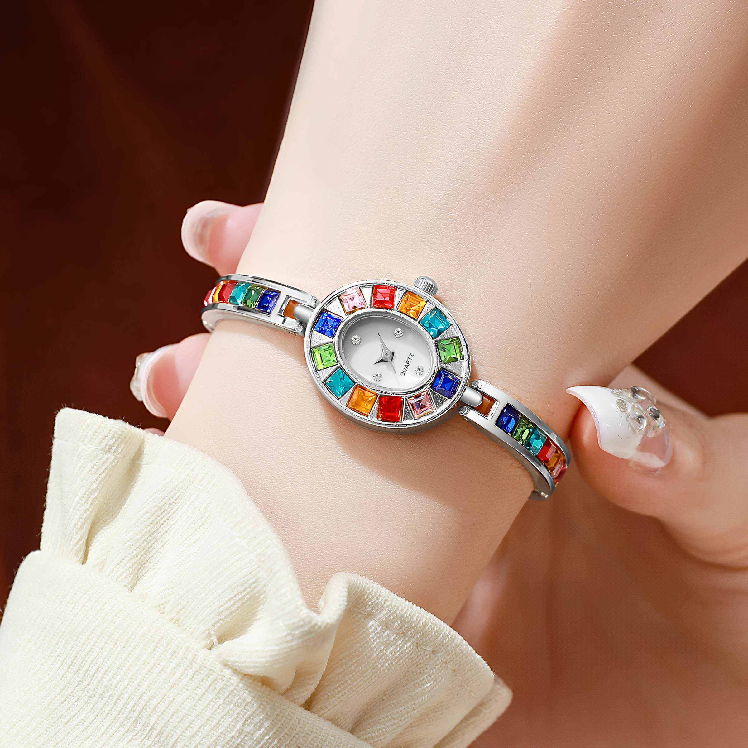 Rainbow Pavé Mini Watch