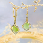 Tulip Pavé Hoop Earrings