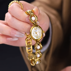 Rosette Link Cabochon Watch