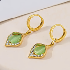 Tulip Pavé Hoop Earrings