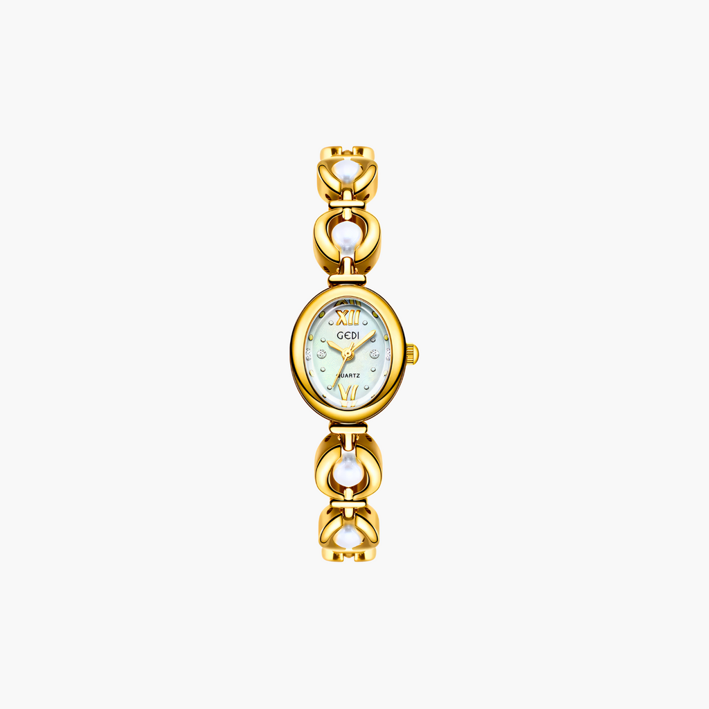 Rosette Link Cabochon Watch