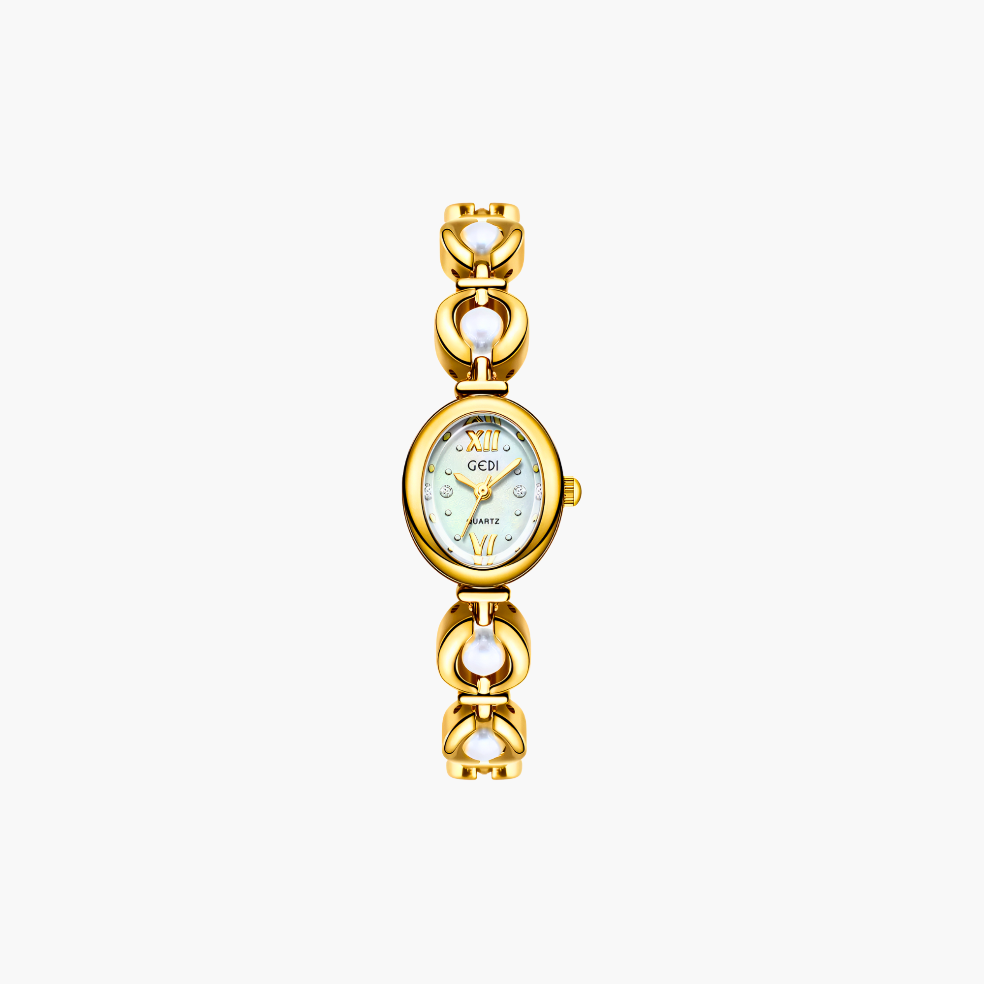 Rosette Link Cabochon Watch