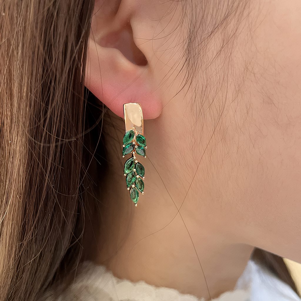 Laurel Drop Earrings (Rose Gold)