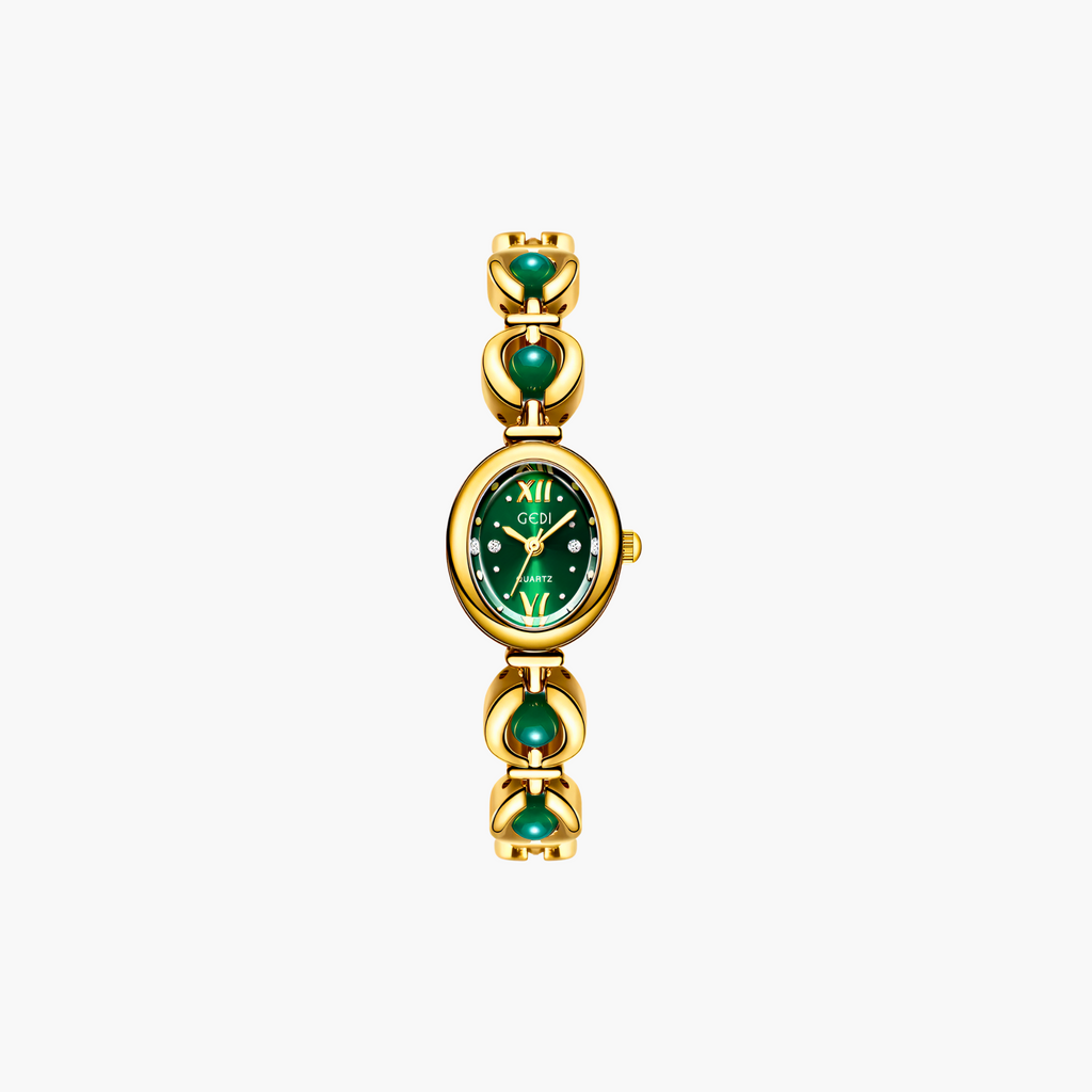 Rosette Link Cabochon Watch