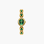 Rosette Link Cabochon Watch