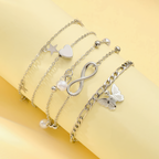 Papillon Charm Anklet Set