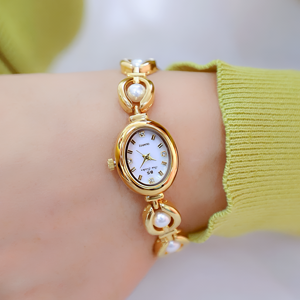Pearl Link Cabochon Watch
