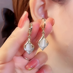 Tulip Pavé Hoop Earrings