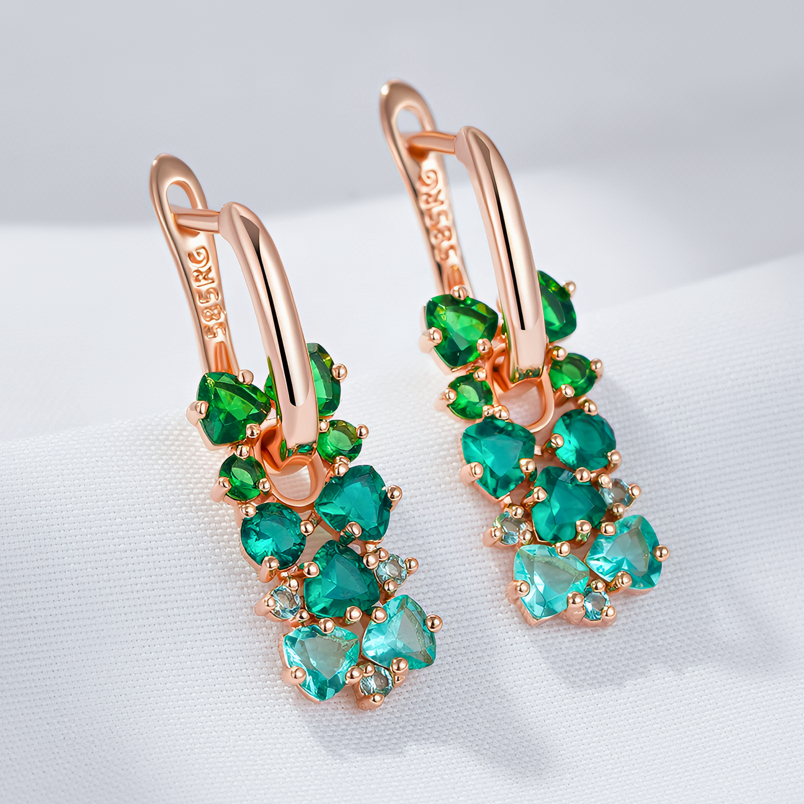 Jardin Cluster Drops (Rose Gold)