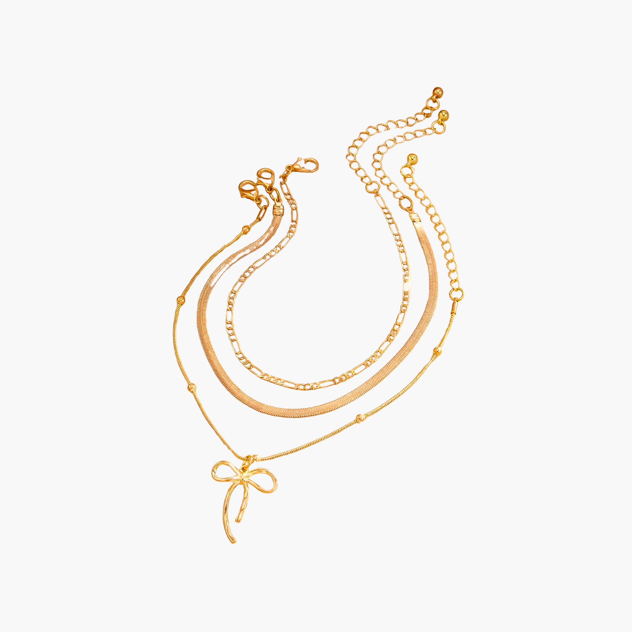 Marais Bow Anklet Set