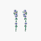 Enamel Bloom Drop Earrings