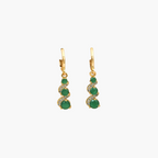 Pavé Trio Drop Earrings