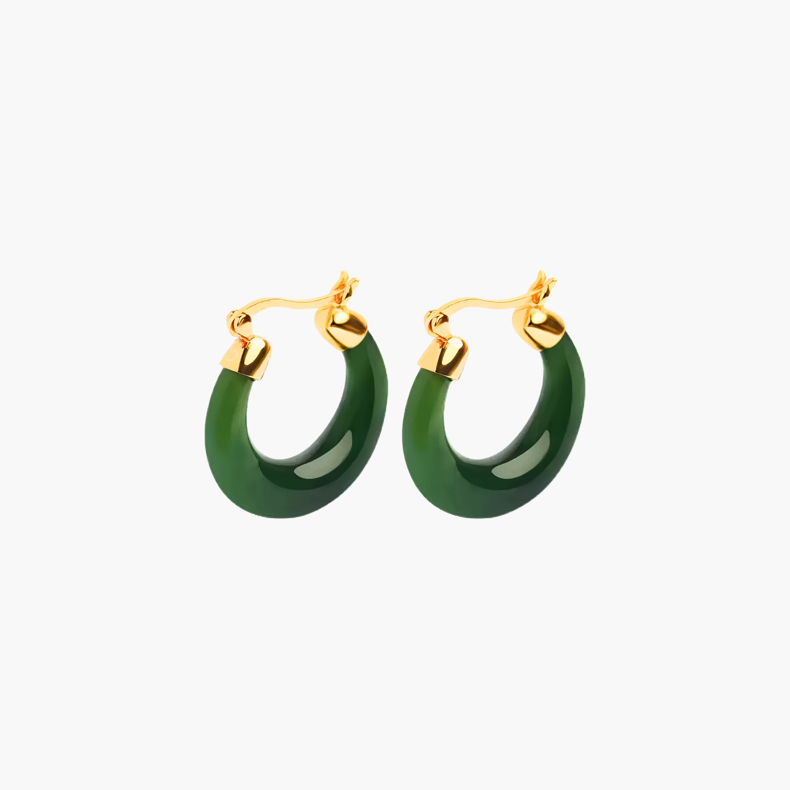 Chalcedony Hoop Earrings