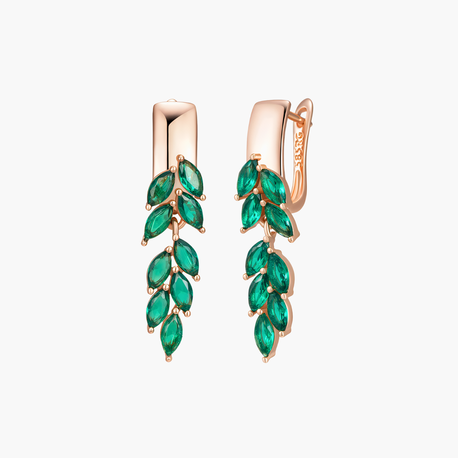 Laurel Drop Earrings (Rose Gold)