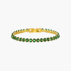 Emerald Tennis Bracelet (Gold)