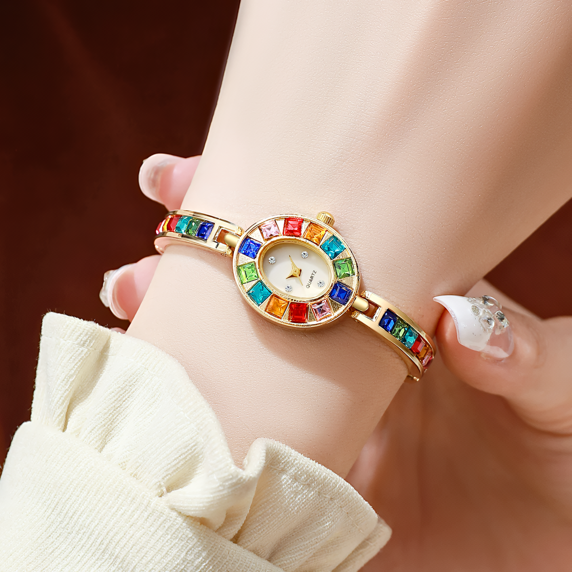 Rainbow Pavé Mini Watch