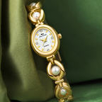 Pearl Link Cabochon Watch