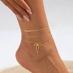 Marais Bow Anklet Set