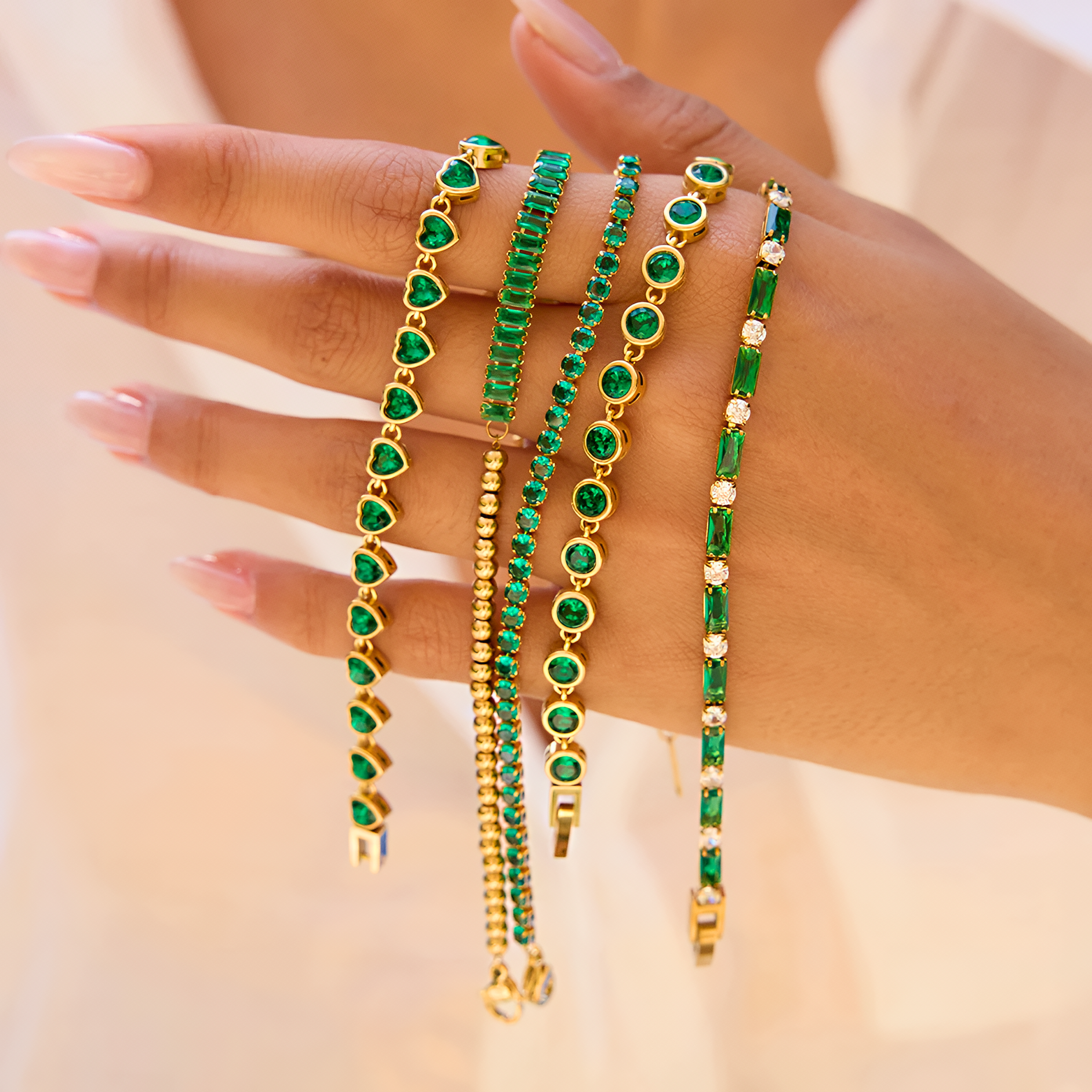 Portofino Green Tennis Bracelet